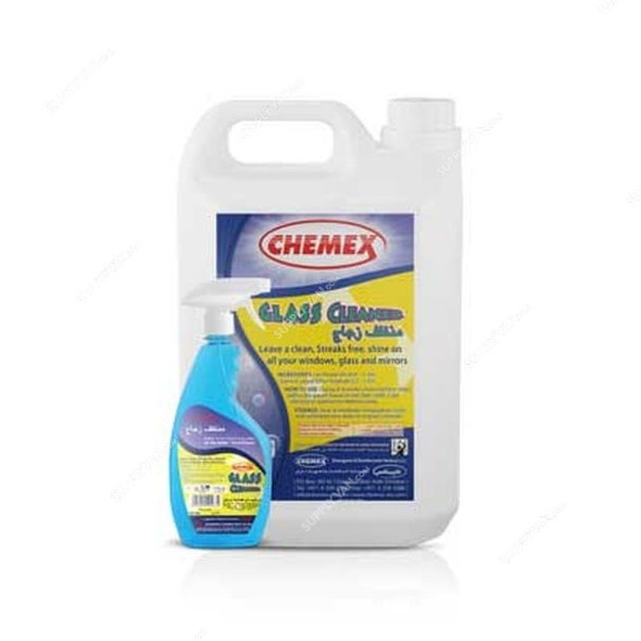 Chemex Glass Cleaner, 5 Litre, 4 Pcs/Pack