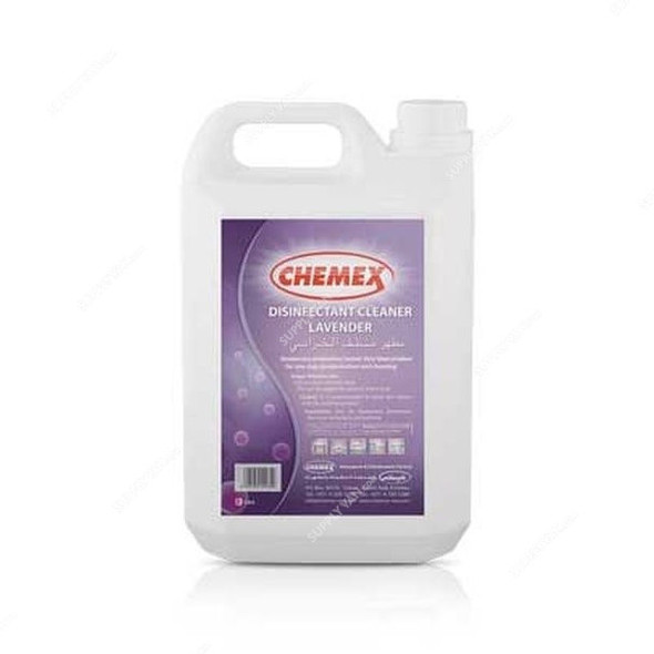 Chemex Lavender Pine Disinfectant Cleaner, 5 Litre, 4 Pcs/Pack