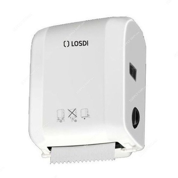 Losdi Auto Cut Hand Towel Dispenser, CP-0525-B, 191-216MM, 600 Towel, ABS, White