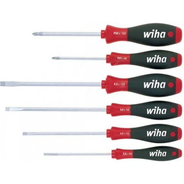 Wiha Screwdriver Set, 302HK6SO, 6PCS