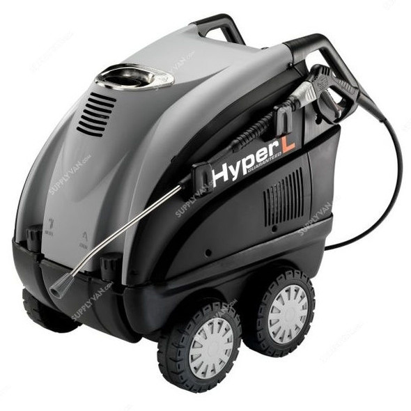 Lavor Professional Hot Water High Pressure Cleaner, HYPER-L-2021, 9700W, 1450 RPM, Gray and Black