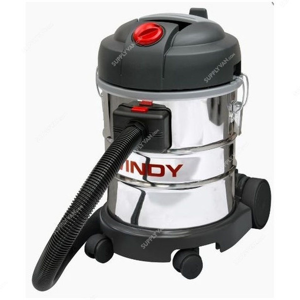Lavor Wet and Dry Vacuum Cleaner, WINDY-120, 1200-1400W, 20 Litres, Black and Silver