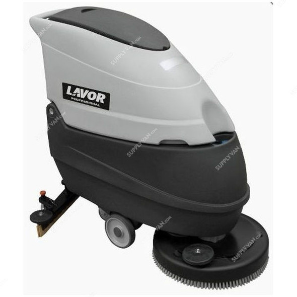 Lavor Walk Behind Battery Operated Scrubber Dryer, FREE-EVO-50B, 250-480W, 150 RPM, 500MM, Gray and Black