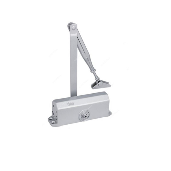 Yale Door Closer, Metal, Silver