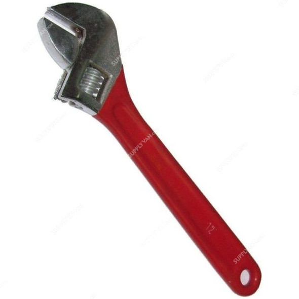 Robustline Adjustable Wrench, 12 Inch, Red