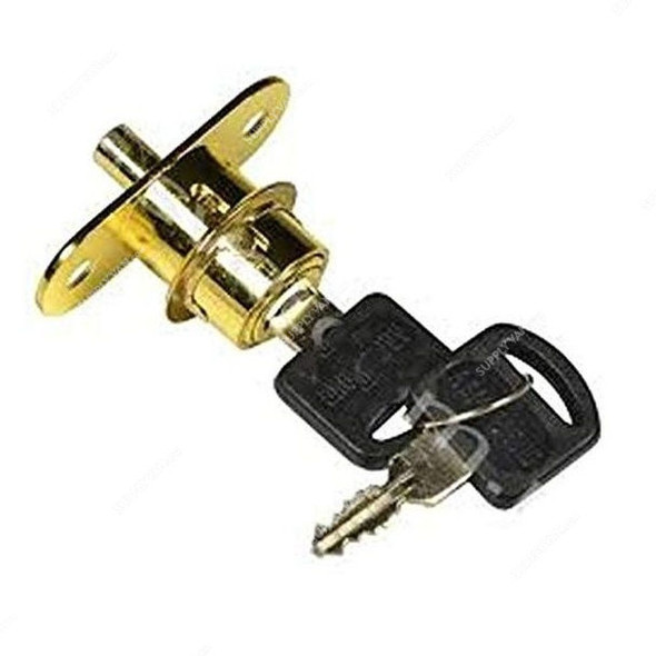 Armstrong Sliding Cabinet Push Lock, 22.6MM, Gold