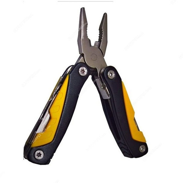 9-in-1 Multipurpose Travel Plier, Black and Orange