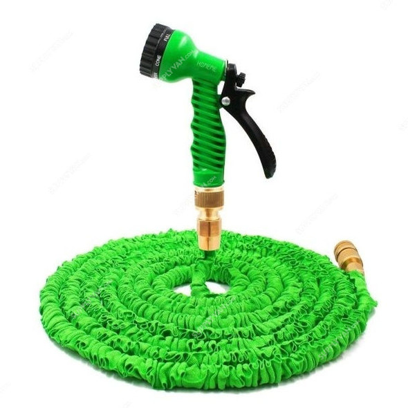 Robustline Magic Garden Hose with Brass Connector, 75 ft, Green