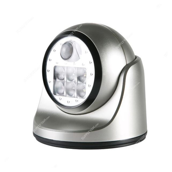 Fulcrum Outside LED Motion Sensor Porch Light, 20031-101, Silver