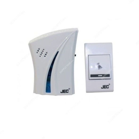 JEC Wireless Door Bell, BR-1448, 3-4.5V, White