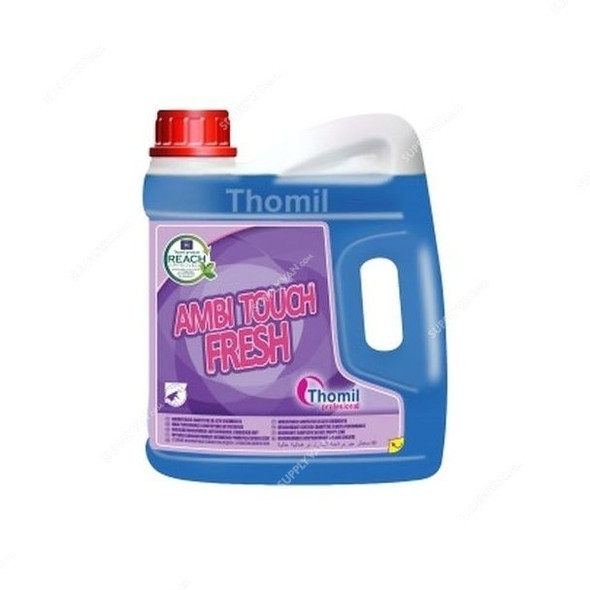 Thomil Ambiance Hygiene With Air Freshener, HAHA047, Marine Scented, 4 Ltrs, Blue, 4 Pcs/Pack