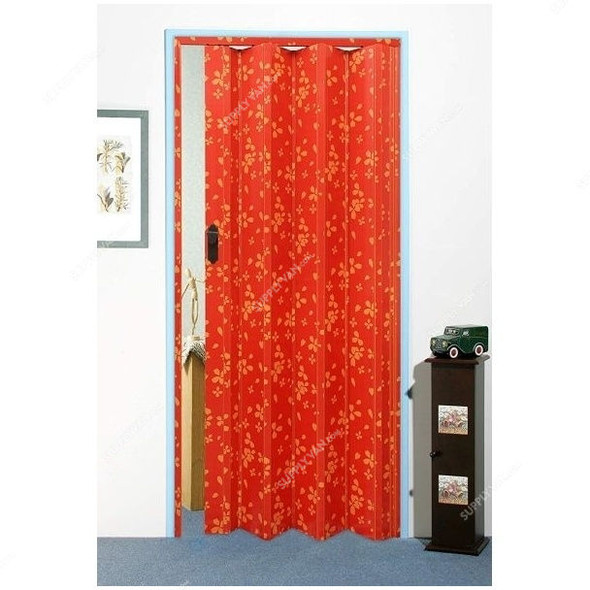 Robustline Folding Door Sliding, Polyvinyl Chloride, Red