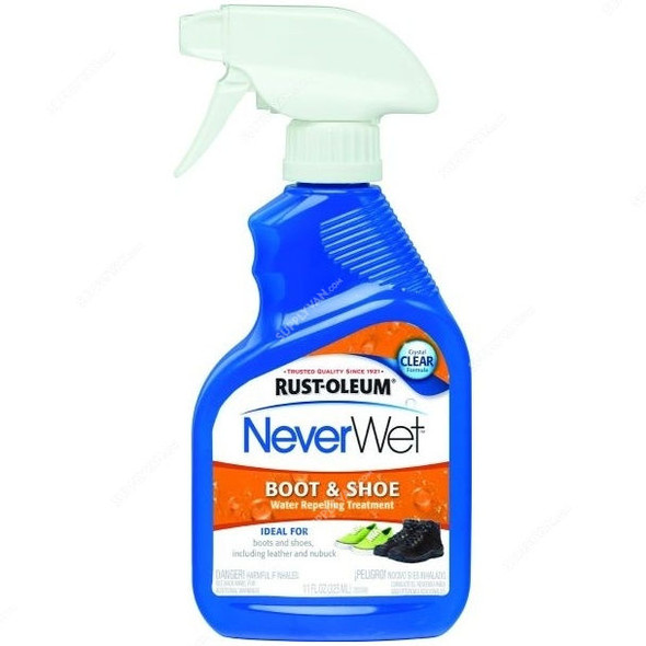 Rust-Oleum NeverWet Boot and Shoe Spray, 280886, 11 Oz, Clear