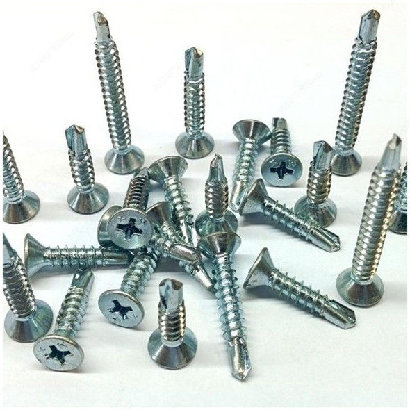 Patta Self Drilling Screw, SDSCSKZNC, Zinc Plated, M12 x 1-1/2 Inch, PK1000