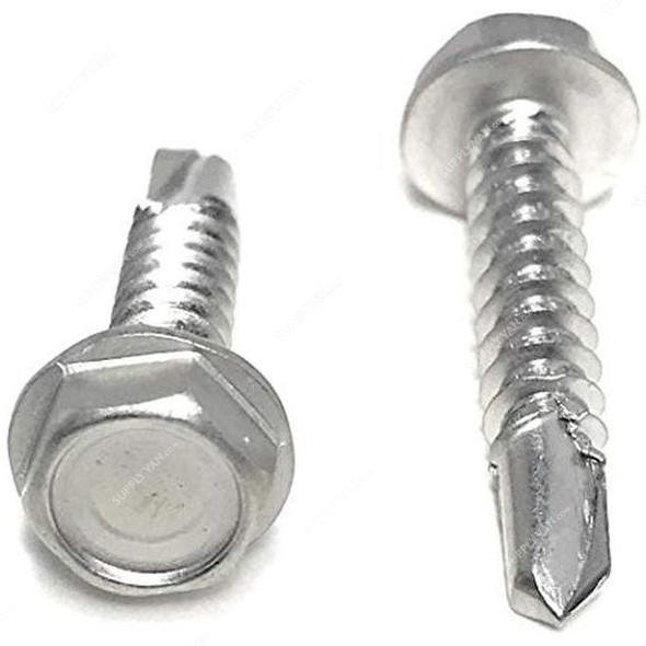 Patta SDS Hex Screw, SDSHEXZNC, Zinc Plated, M8 x 1/2 Inch, PK1000