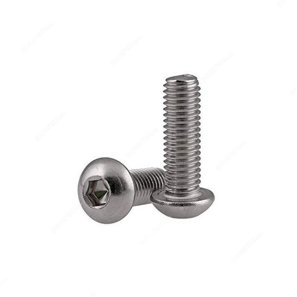 Extrusion Button Head Bolt, Stainless Steel, M6 x 45MM, PK10
