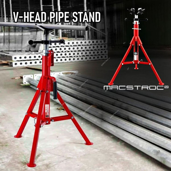 Macstroc V Head Pipe stand, MBH107, 12 Inch Pipe Size