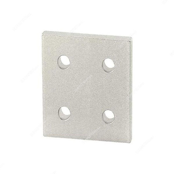 Extrusion Reinforcement Flat Plate, 45 Series, 4 Hole, Aluminium