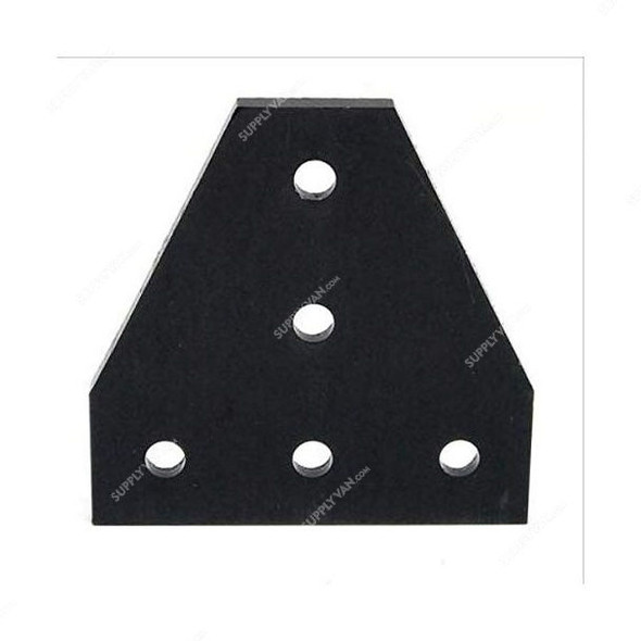 Extrusion Reinforcement T-Flat Plate, 30 Series, 5 Hole, Aluminium, 30MM