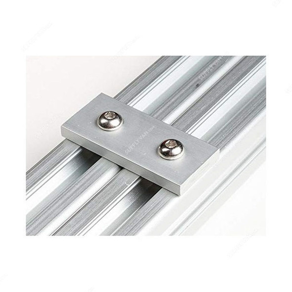 Extrusion Reinforcement Flat Plate, 20 Series, Aluminium, 20 x 40MM, Silver, PK5