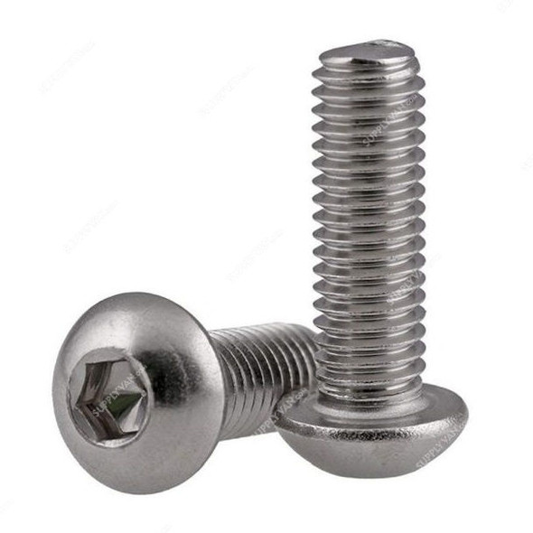 Extrusion Button Head Bolt, Stainless Steel, M4 x 25MM, PK10