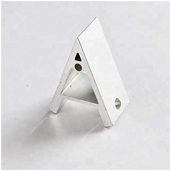 Extrusion 45 Degree Corner Bracket, 30 Series, 2 Hole, Aluminium