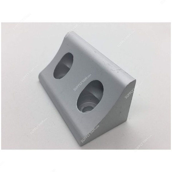 Extrusion L-Corner Bracket, 45 Series, 4 Hole, Aluminium, 86 x 43MM