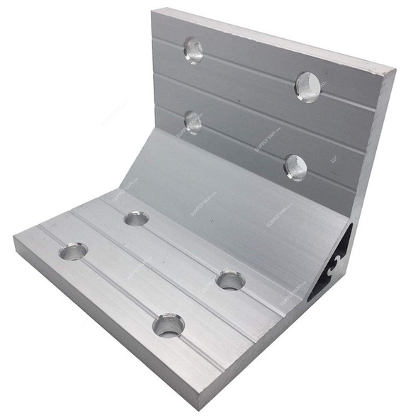 Extrusion 90 Degree Corner Bracket, 40 Series, 8 Hole, Aluminium