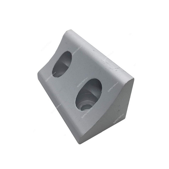 Extrusion L-Corner Bracket, 40 Series, 4 Hole, Aluminium, 76 x 38MM