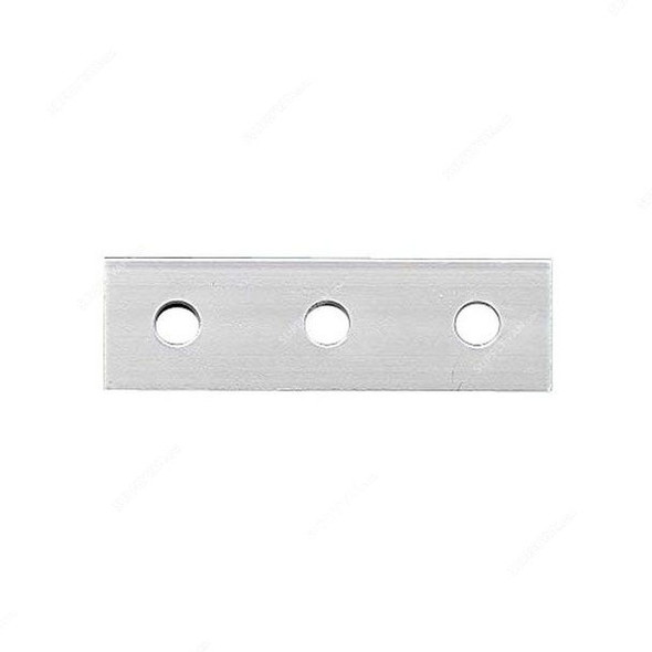 Extrusion Reinforcement Flat Plate, 45 Series, 3 Hole, Aluminium, PK5