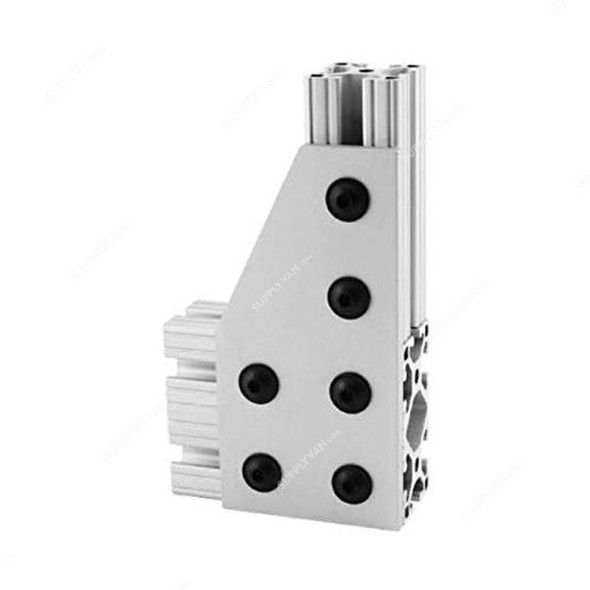 Extrusion 90 Degree Reinforcement Flat Plate, 40 Series, 6 Hole, Aluminium, 80 x 20MM