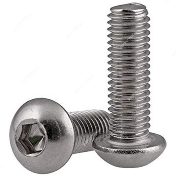 Extrusion Button Head Bolt, Stainless Steel, M4 x 8 MM, PK10