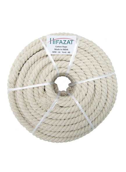 Hifazat Rope, SHGTCR-16M-40Y, Cotton, 16MM x 36.5 Mtrs, Beige