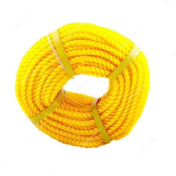 Hifazat Rope, SH-NRYLW-10100, Nylon, 10MM x 91.44 Mtrs, Yellow