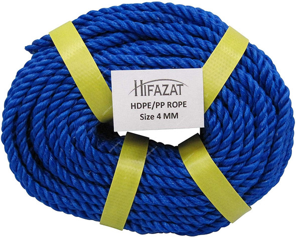 Hifazat Rope, SHGT-NRB-425, Nylon, 4MM x 22.86 Mtrs, Blue