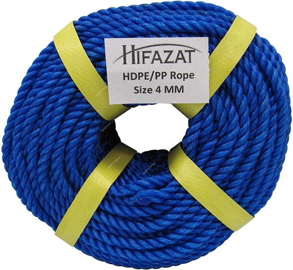 Hifazat Rope, SHGT-NRB-440, Nylon, 4MM x 36.5 Mtrs, Blue