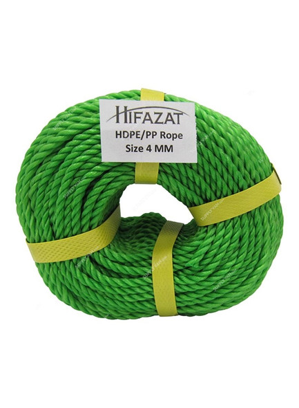 Hifazat Rope, SHGT-NRG-440, Nylon, 4MM x 36.5 Mtrs, Green