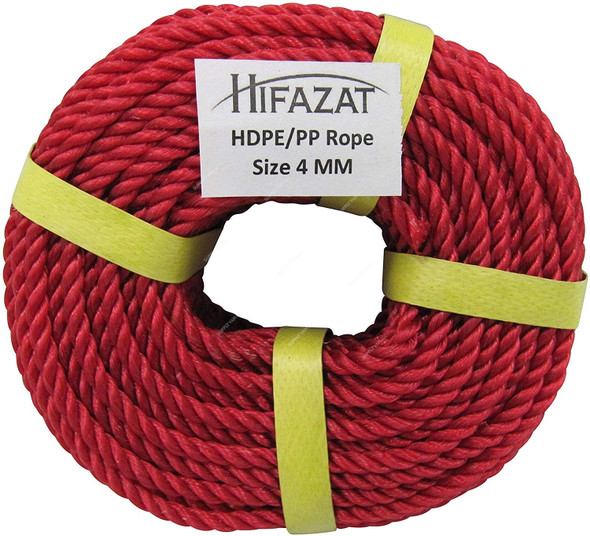 Hifazat Rope, SHGT-NRR-440, Nylon, 4MM x 36.5 Mtrs, Red