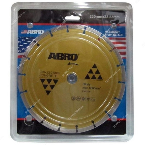 Abro Segmented Tile Cutting Blade, SHGT-ABRO230, 230MM