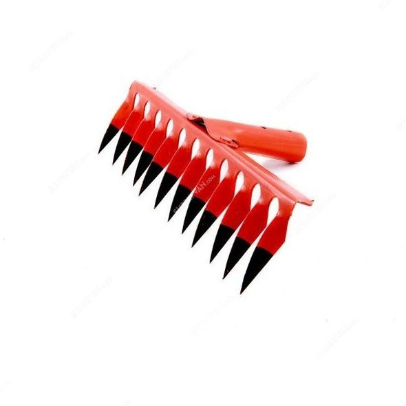 Hifazat Twisted Rake, SH-GT-TR12, 12 Teeth, Red