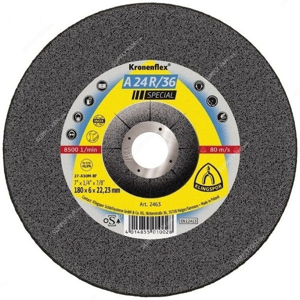 Klingspor Grinding Disc, A24R36, Kronenflex, Special, 115MM