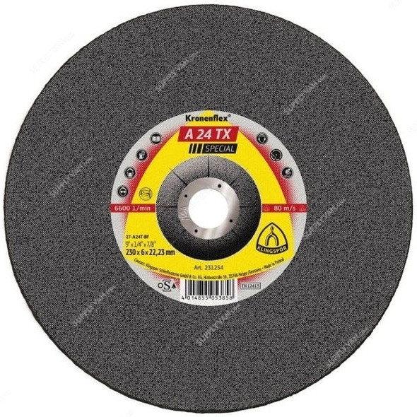 Klingspor Grinding Disc, A24TX, Kronenflex, Special, 125MM