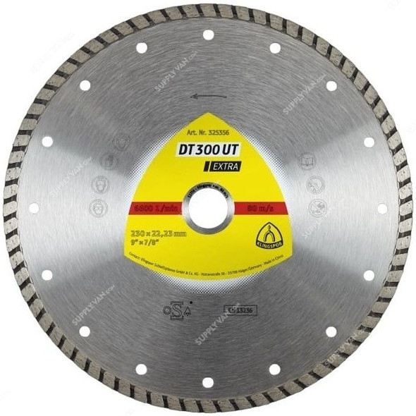 Klingspor Diamond Cutting Blade, DT300UT, Extra, 100MM