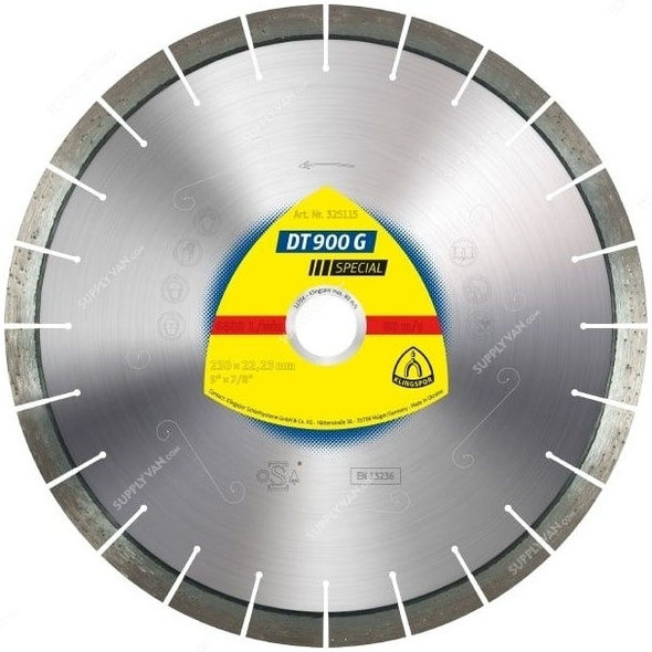 Klingspor Diamond Cutting Blade, DT900G, Special, 180MM