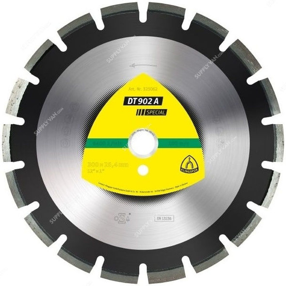 Klingspor Diamond Cutting Blade, DT902A, Special, 300MM