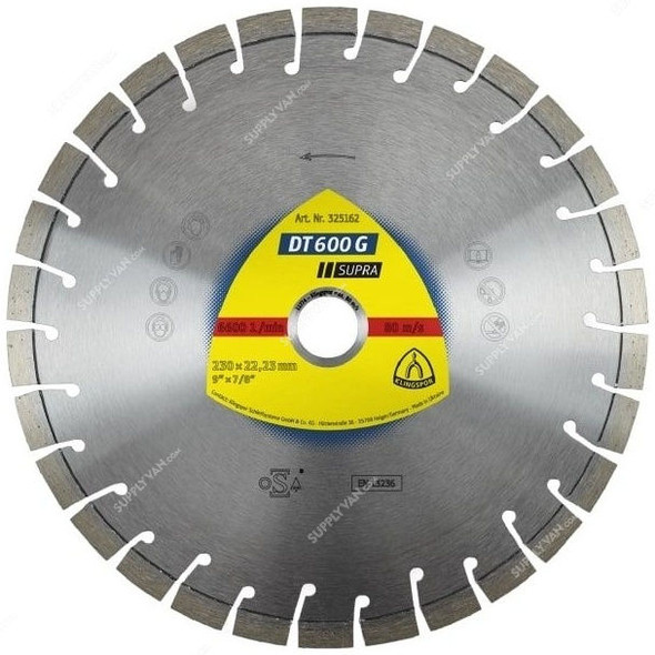 Klingspor Diamond Cutting Blade, DT600G, Supra, 125MM