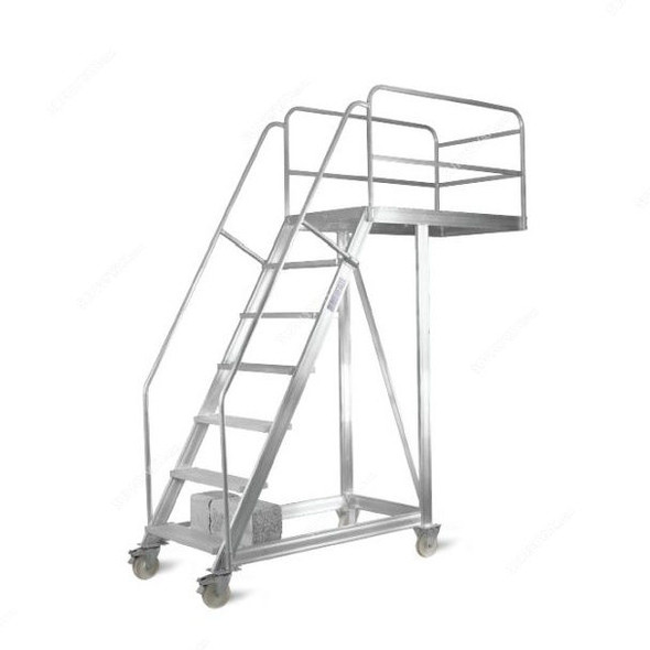 Topman Cantilever Staircase Ladder, CSAL6, Aluminium, 5+1 Steps, 250 Kg Loading Capacity