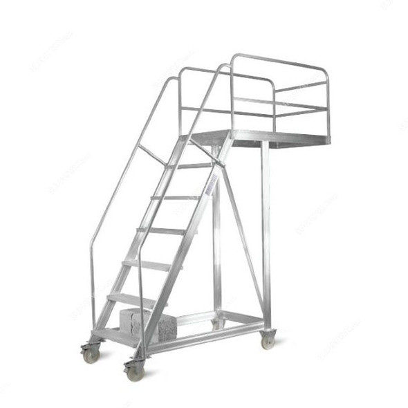 Topman Cantilever Staircase Ladder, CSAL8, Aluminium, 7+1 Steps, 250 Kg Loading Capacity