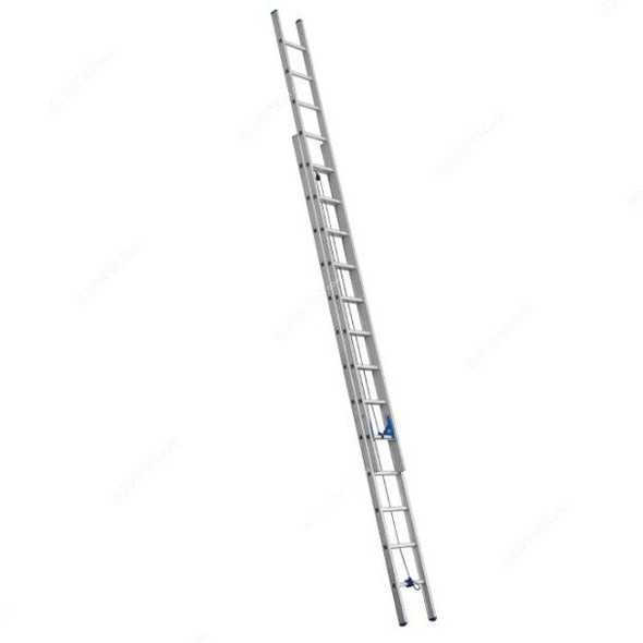 Topman Double Section Straight Ladder, DSSTAL11, Aluminium, 11+11 Steps, 150 Kg Loading Capacity