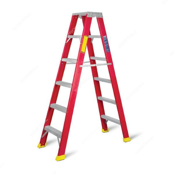 Topman Double Sided Ladder, FRPDS5, Fiber Glass, 5 Steps, 150 Kg Loading Capacity